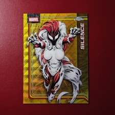 2026 Topps Chrome Marvel Gold Wave Refractor Silence #155 40/50