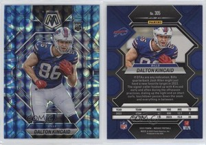 2023 Panini Mosaic Rookies Reactive Blue Prizm Dalton Kincaid #305 Rookie RC