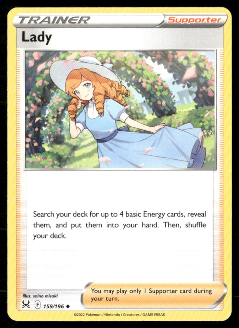 Lady 159/196 Uncommon Lost Origin Pokemon Moderately Played