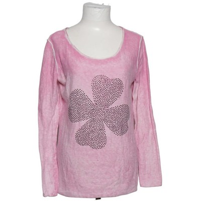 Frogbox, Langarmshirt, Größe: 40, Pink, Kaschmir/Baumwolle, Gepunktet #A4u