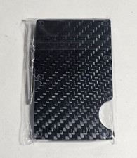 Men's RFID Blocking Slim Wallet Carbon Fiber Money Clip  Card Holder