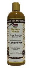 African Pride Moisture Miracle Conditioner Honey Chocolate Coconut Oil, 16 oz