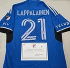 CF Montreal LASSI LAPPALAINEN Signed Match Used Soccer Jersey 2024 Season DARK