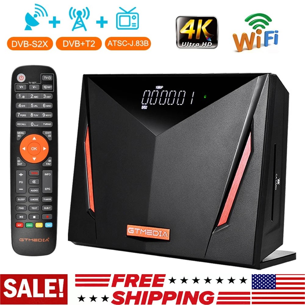4K UHD FTA DVB-S2/S2X/T2/ATSC-J.83B Satellite TV Receiver Tw