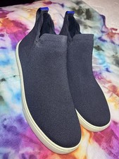 Rothy’s The Chelsea Sneaker Women Size 9 Blue High Top Comfort Boot Shoes