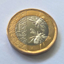 2025 Great Britain £1 One Pound Coin King Charles III Bees/Flower Design