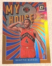 SCOTTIE BARNES Rookie  24/39 Panini Donruss Optic Prizm MY HOUSE RC GOLD  #19