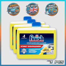 Finish Dishwasher Cleaner Lemon Sparkle 250ml x 3