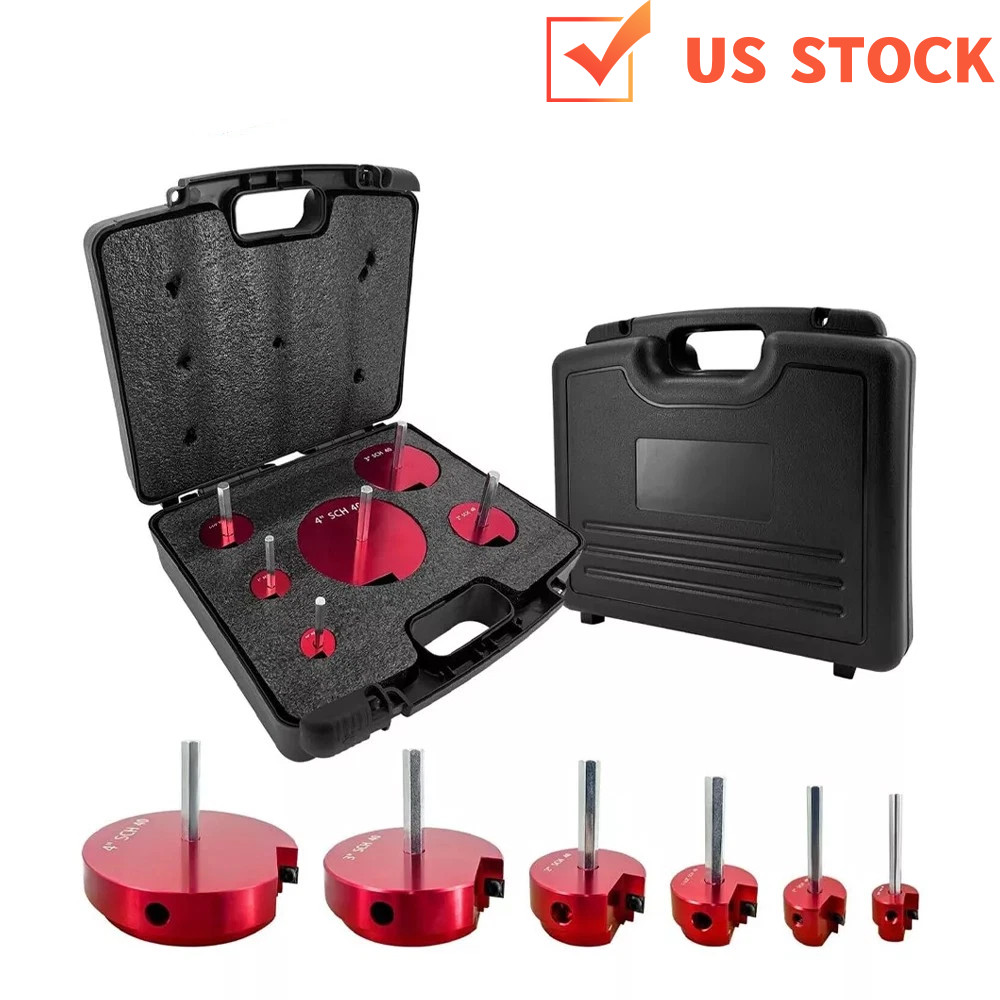 6×For PPRK6 Plastic Pipe Fitting Reamer Kit for 1/2" drills PVC Pipe Reamer Tool