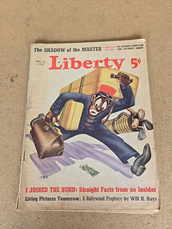 LIBERTY MAGAZINE SEPT 23 1939 The Shadow Of The Master
