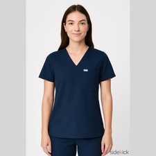 FIGS  Catarina One-Pocket Scrub V-Neck Short Sleeve Scrub Top XXS