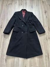 Vintage Christian Dior Rudnicks Men  s Double Breast Long Wool Pea Coat Overcoat