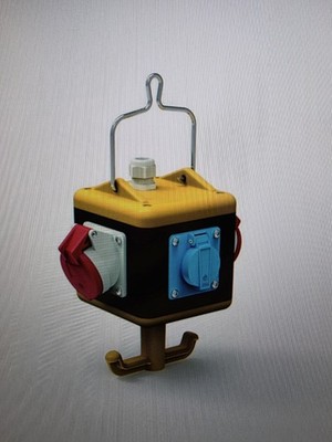 Bals Uni-Block Vollgummi Hängeverteiler 57078  2x CEE-Steckdose  2x Schuko