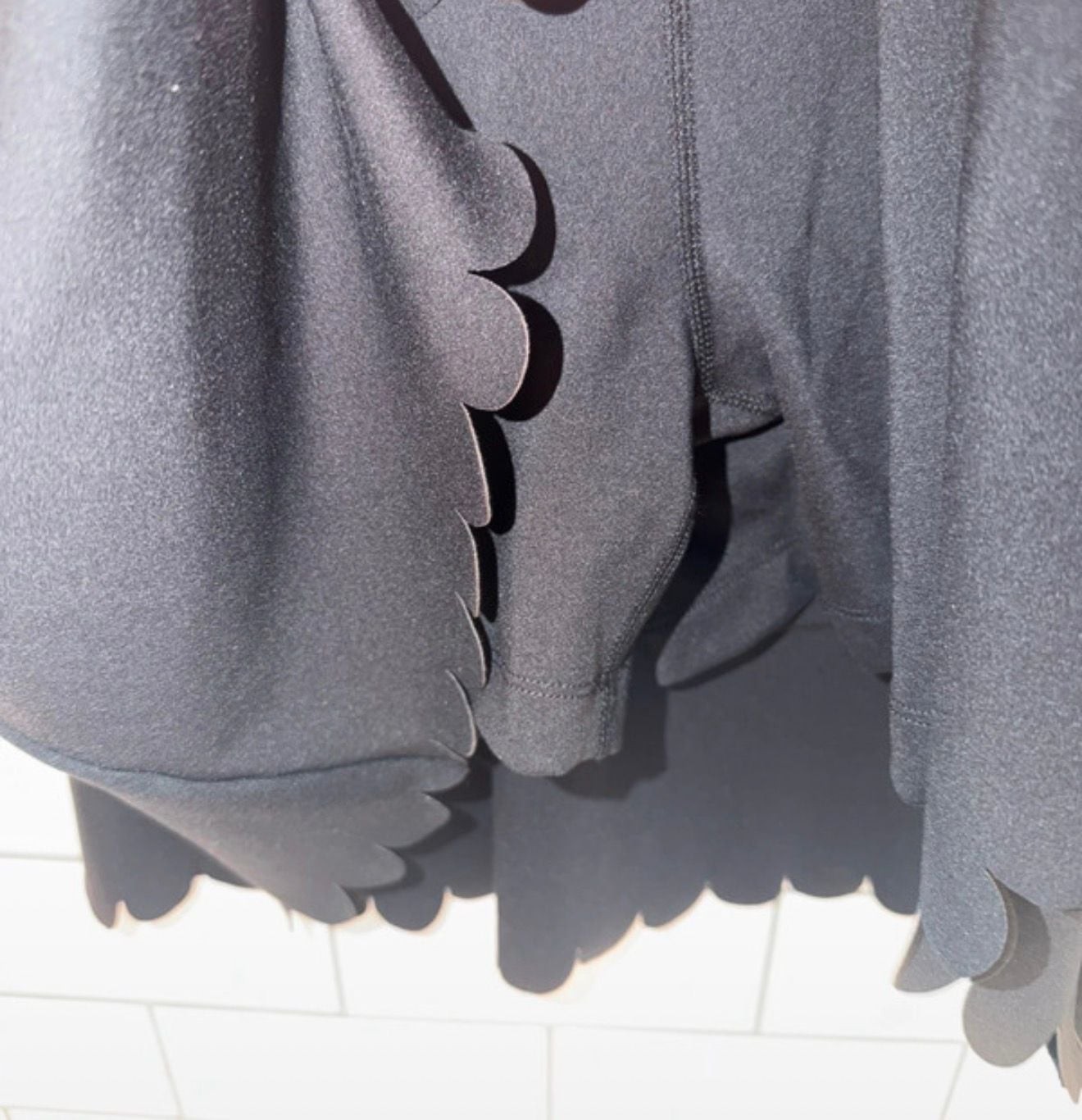 π€ AQUA Black Scallop Trim Fit & Flare Dress β Size Small, photo 5