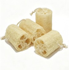Natural Loofah Exfoliating Body Sponge Scrubber, Plant-Based Organic Loofa Luffa