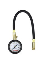 by Milton Dial Tire Pressure Gauge with Straight Air Chuck and 11 in. Braided...
