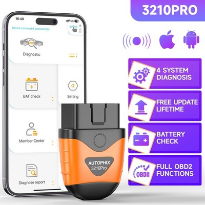 AUTOPHIX 3210 Pro OBD2 Scanner 4 Systems Auto Diagnostic Tool Engine ABS SRS AT