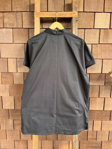 NWT Helmut Lang BOXY AVANT GARDE Button Up Shirt XL Black MSRP 230 - Bild 3 von 11