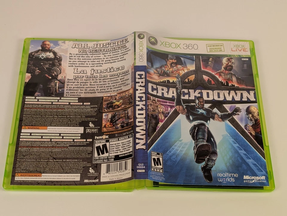 Crackdown (Microsoft Xbox 360, 2007) ➡️CIB Complete - Tested - Excellent 📀! - Image 4 of 4