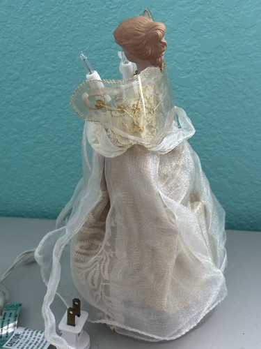 Vintage Trim A Home Kmart 10” Lighted Angel Christmas Tree Topper Works - Picture 11 of 13