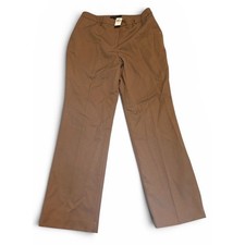 Pendleton Womens Pants NEW 100 Virgin Wool Size 12 Beige Pockets Lined Made USA
