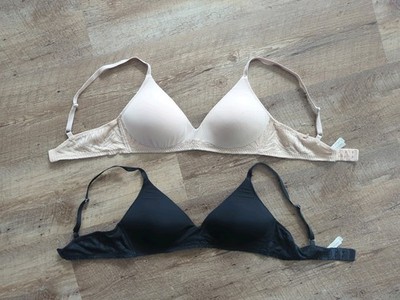 Set of 2 32c On Gossamer T-shirt Light Pad Bras Luxury Lace Adjustable Straps