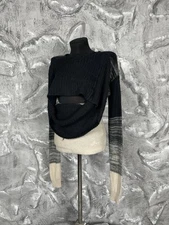 Diesel Avant Grade Double Neck Sweater Rick Owens Style Size S