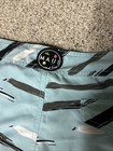 Maui and Sons Swim Trunks Blue With Segments Print 90s Retro Size 36 — photo 4