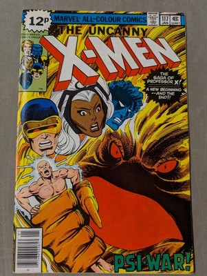 Uncanny X-Men #117, Marvel Comics, January 1979. Origin of Professor X
