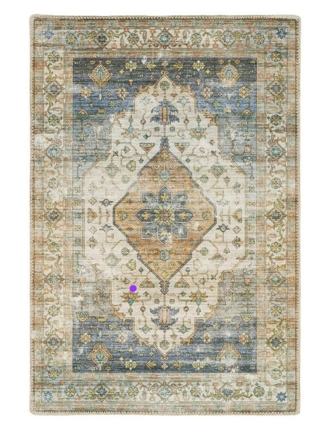 Home Decorators Collection Harmony Denim 2"x3" Indoor Machine Washable Rug - Image 3 of 4