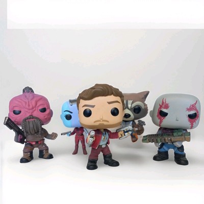 Marvel Guardians Of The Galaxy Funko Pop 5x Bundle Star Lord Drax Nebula Rocket
