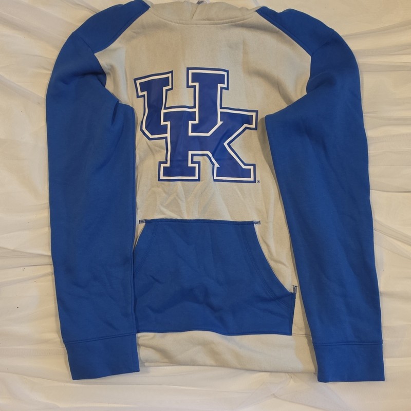 Fanatics Kentucky Wildcats Pullover Hoodie - Blue/Gray Size S Men