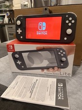 Nintendo Switch Lite Grey With Original Box NO CHARGER BUT USES C USB Tested