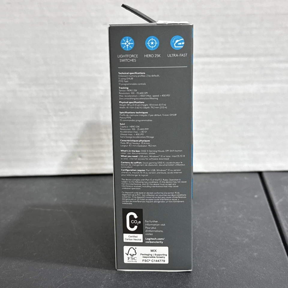 Logitech G502 X Wired Gaming Mouse - White - BRAND NEW SEALED - Image 3 of 3