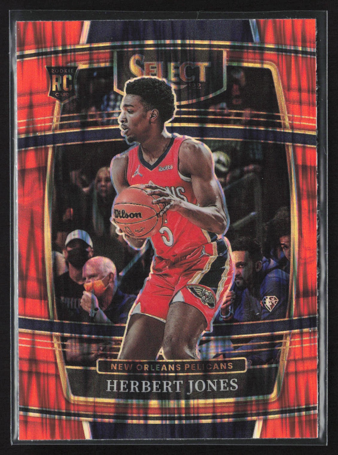 2021-22 Panini Select #45 Herbert Jones Orange Flash Prizms