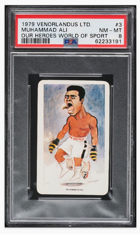 1979 🥊 PSA 8 Muhammad Ali  #3 Venorlandus Ltd. World of Sport Our Heroes