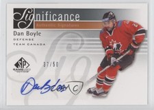 2011-12 SP Game Used Edition SIGnificance 37/50 Dan Boyle #SIG-BY Auto s3g