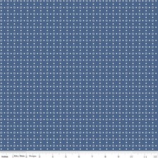 Bee Basics C6405D Blue Dots Lori Holt Riley Blake