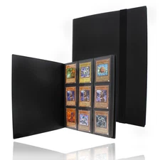 Jigitz Trading Card Binder with Sleeves - 20 Page Portable Collectible Card Book