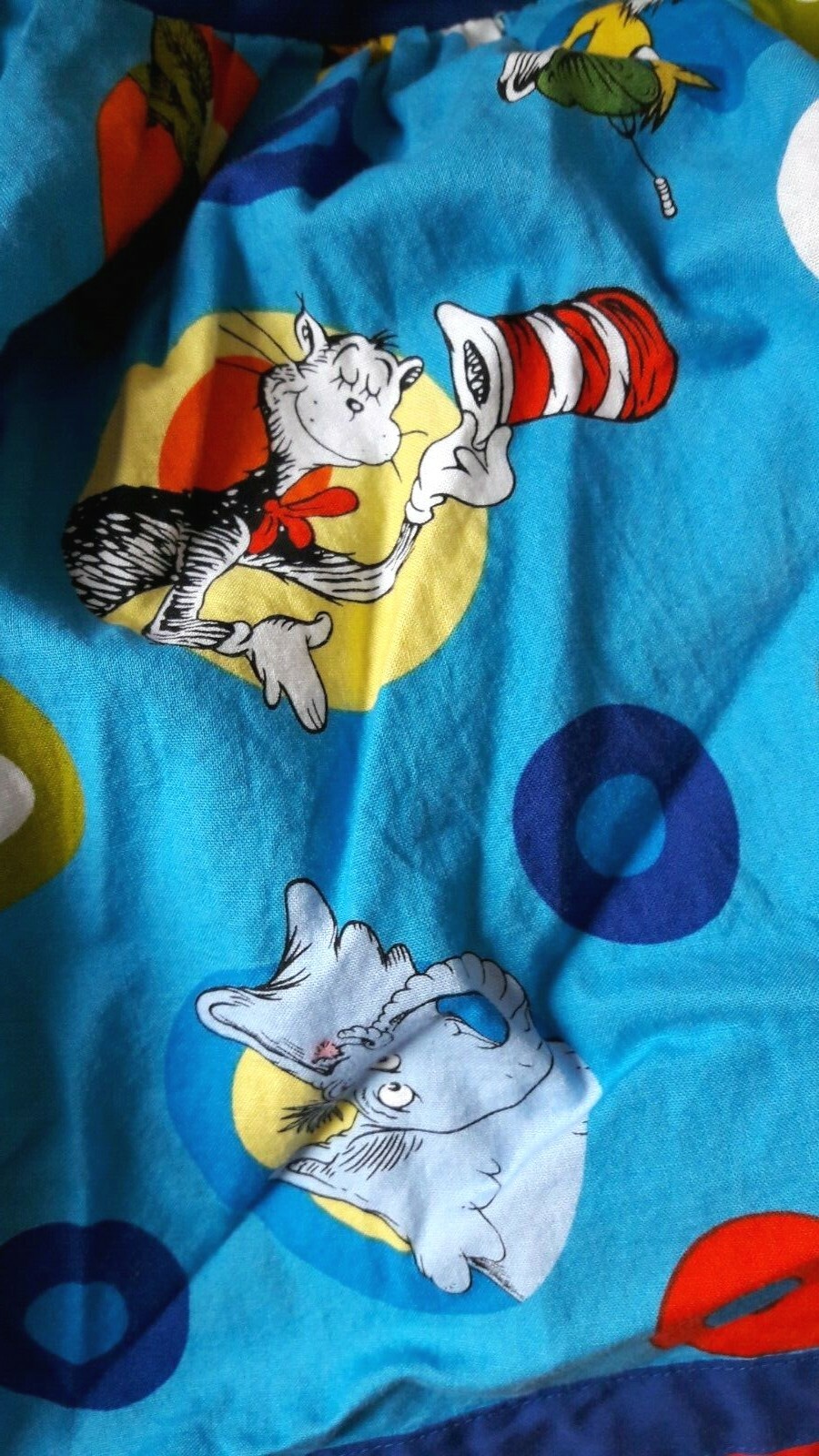 PONY Gonna lenzuolo culla Dr Seuss gatto in cappello Grinch Max verde prosciutto pesce personaggi Horton