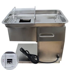 Commercial Meat Slicer Pickles Cutter 4mm Blade 110V 250kg/h Small Catering