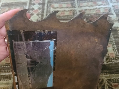 Arte de escena de colección Seiad Valley California CA en pieza de hoja de sierra decoración rústica 10" - Imagen 11 de 12