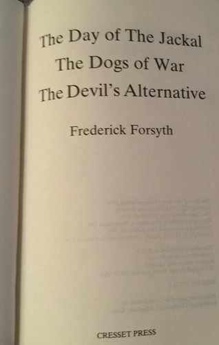 Frederick Forsyth Omnibus The Day of the Jackal Dogs of War Devils Alternative - Picture 5 of 8