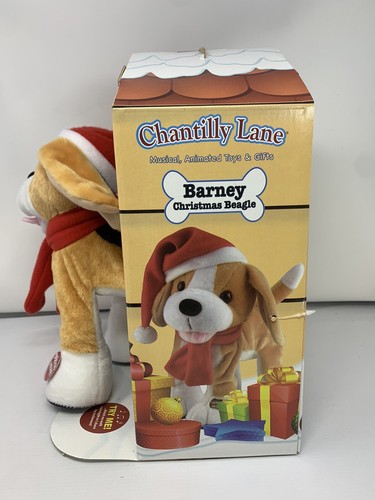 Barney Christmas Beagle Plush Musical Animated Toy Gifts Chantilly Lane NO SOUND - Picture 9 of 11