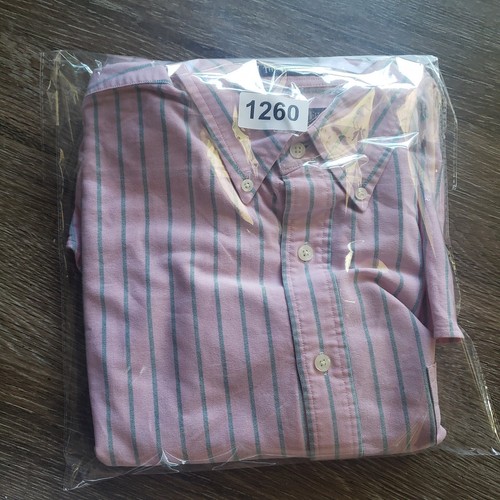 Camisa Abercrombie & Fitch The Big Talla L Rosa Azul Rayas Abotonada - Imagen 6 de 6