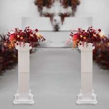 Wedding Flowerpot Holder Column 2 Pcs Roman Pillar 35.43" European Roman Column