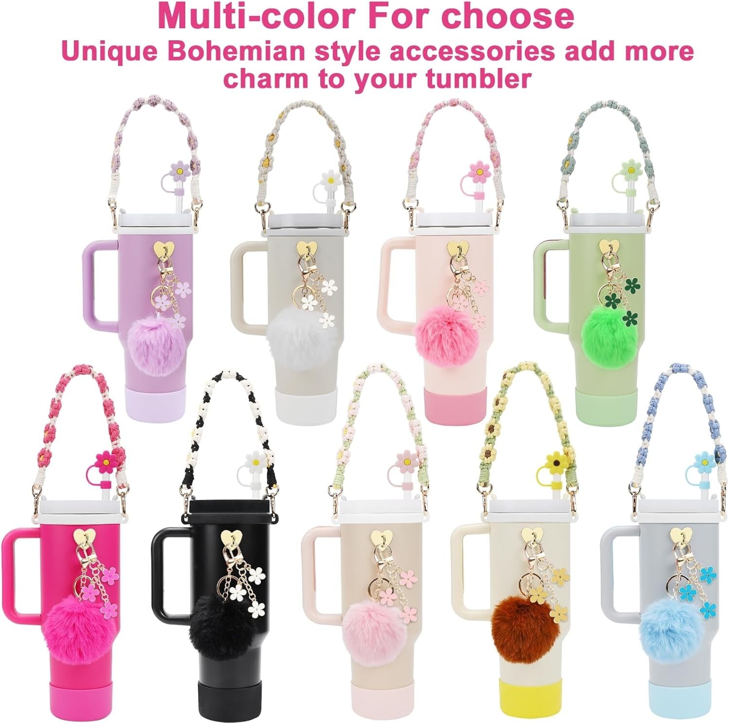 Stanley Cup Accessories Set- Handle Strap, Boot & More for 30oz/40oz | Free Ship-image