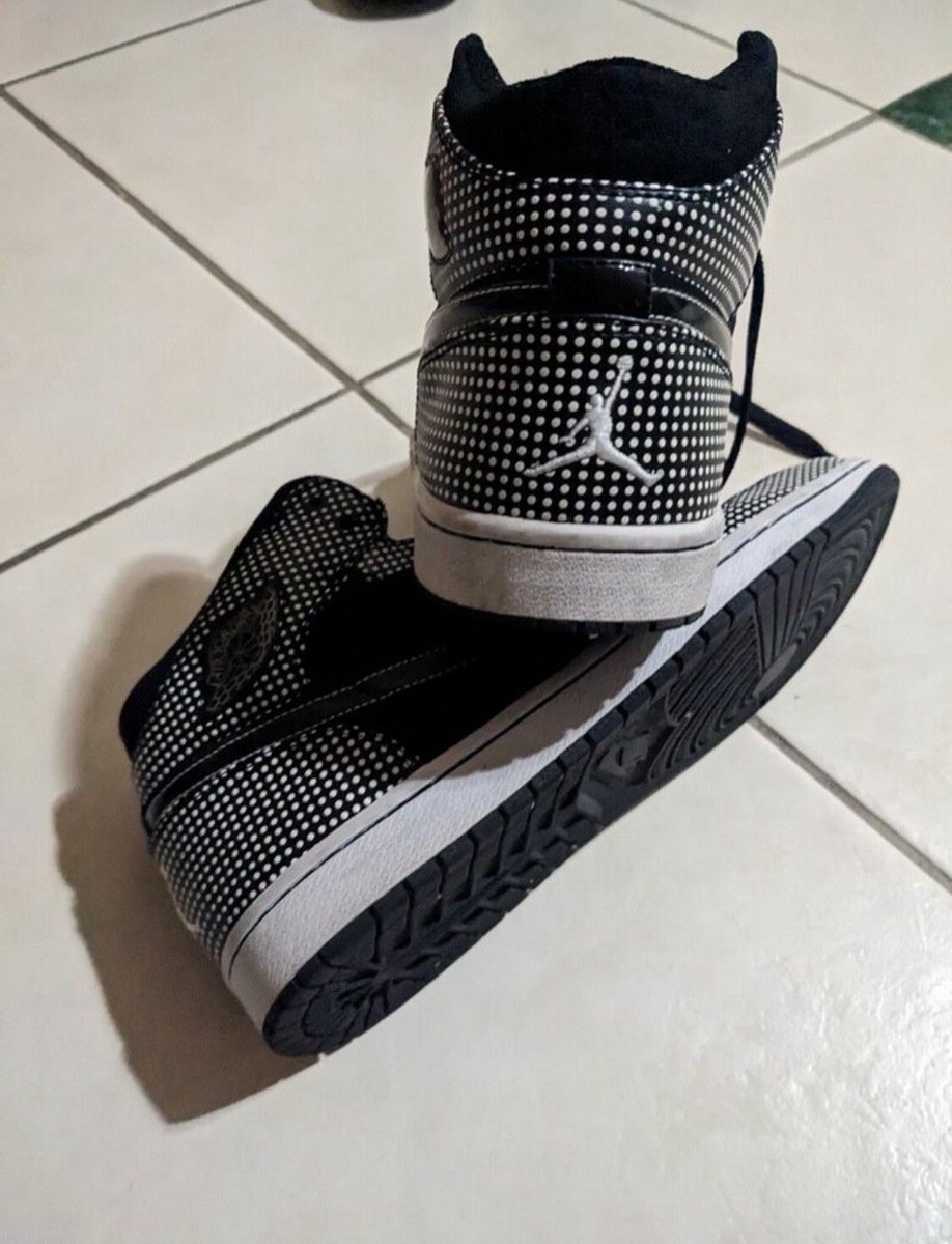 Mint Condition Jordan 1 Retro Polka Dot Black White | eBay