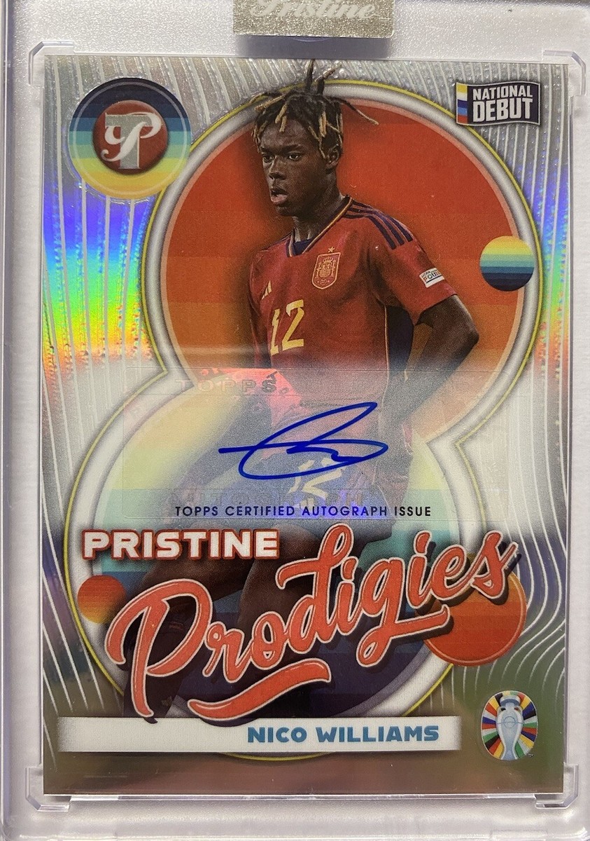 2023 Pristine Road To Euro 2024 Spain Nico Williams Prodigies Auto 