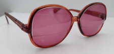 Vintage Tura 309 Brown Oval Horn-Rimmed Sunglasses Japan FRAMES ONLY